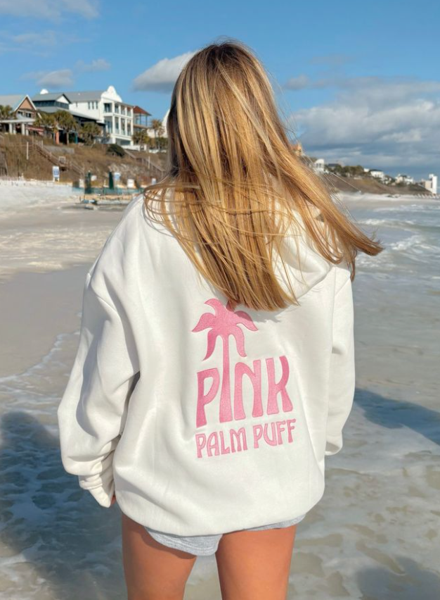 Would You Dare Wear Pink Palm Puff Hoodie in Public?