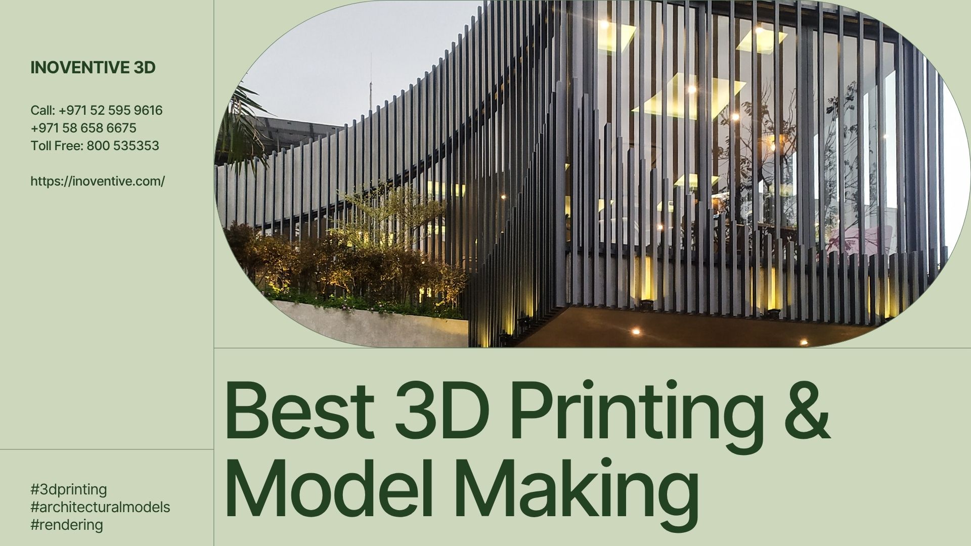 Revolutionizing Innovation with 3D Printing and Model Making in Dubai – Inoventive 3D Leads the Way