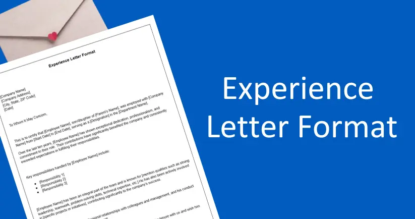 Experience Letter Format: A Complete Guide with Sample Template